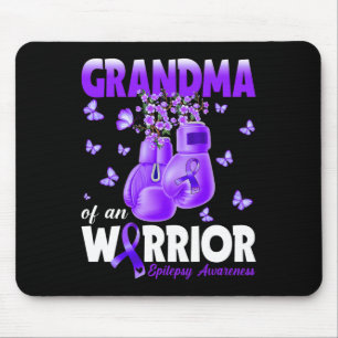 Alfombrilla De Ratón Abuela De Un Glo De Boxeo De Epilepsia De Guerrero