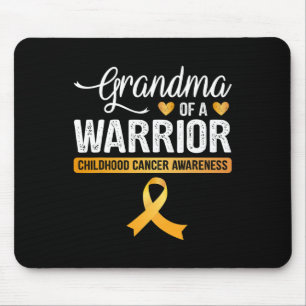Alfombrilla De Ratón Abuela de un guerrero Cinta de cáncer infantil