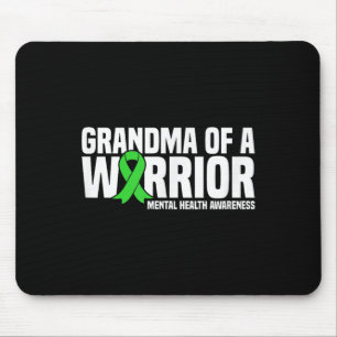 Alfombrilla De Ratón Abuela De Un Guerrero Cinta Verde Ley De Salud Men