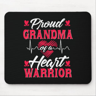 Alfombrilla De Ratón Abuela De Un Guerrero Del Corazón Concienciación D
