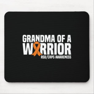 Alfombrilla De Ratón Abuela De Un Naranja Guerrero Ribbon Rsdcrps Aware