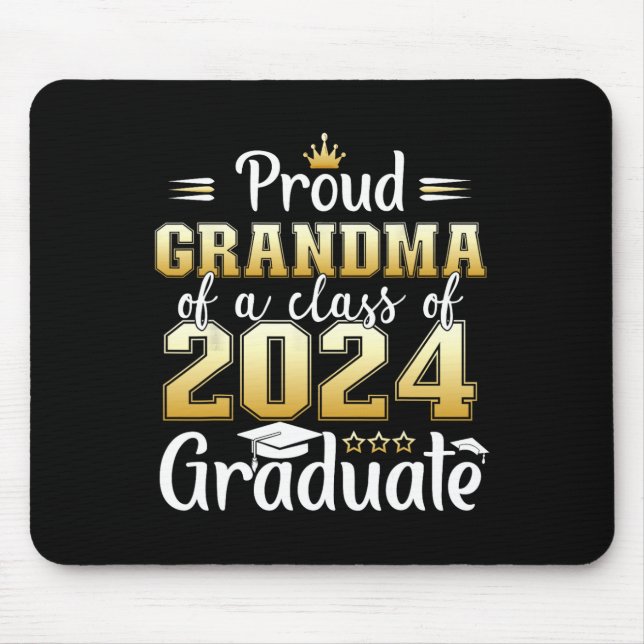 Alfombrilla De Ratón Abuela De Una Licenciatura Superior De 2024 (Frente)