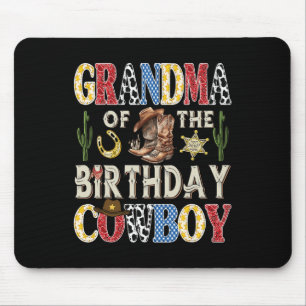 Alfombrilla De Ratón Abuela Del Cowboy De Cumpleaños Rodeo Occidental