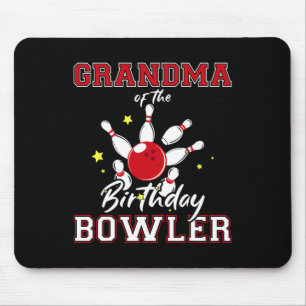 Alfombrilla De Ratón Abuela del cumpleañero de bolos Cumpleaños de bolo