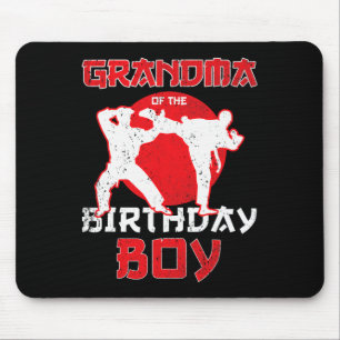 Alfombrilla De Ratón Abuela Del Cumpleaños Karate Taekwondo Boy Marti
