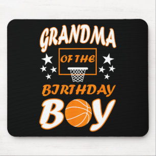 Alfombrilla De Ratón Abuela del partido de amante del básquetbol