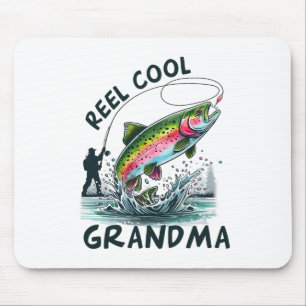 Alfombrilla De Ratón Abuela Genial Cumpleaños Fiesta Pesca Coincidente