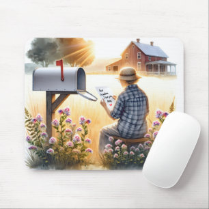 Alfombrilla De Ratón Abuela leyendo una carta de nieto