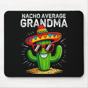 Alfombrilla De Ratón Abuela promedio nacho divertida cinco de mayo mexi
