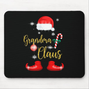 Alfombrilla De Ratón Abuela Santa Claus Navidades familiares divertidos