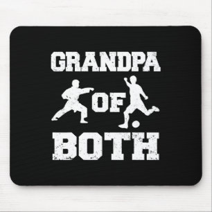 Alfombrilla De Ratón Abuelo De Fútbol Gracioso Y Abuelo De Karate