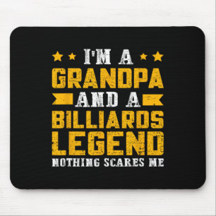 Alfombrilla De Ratón Abuelo de la leyenda Billiards