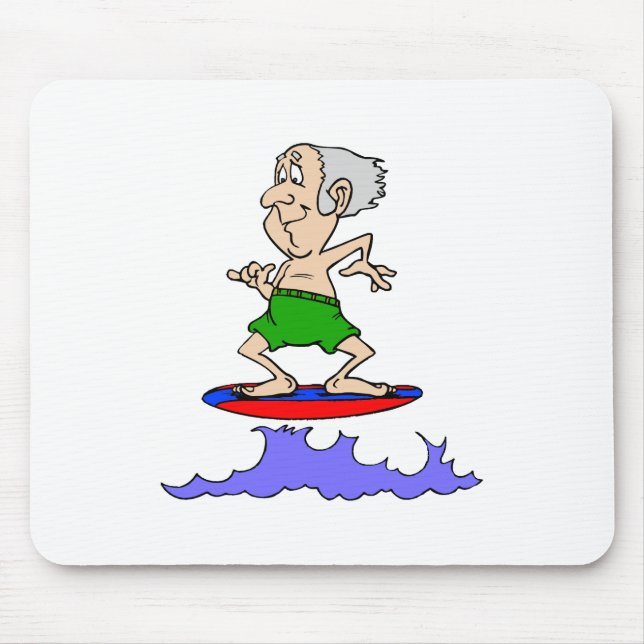 Alfombrilla De Ratón Abuelo de Surfin (Frente)