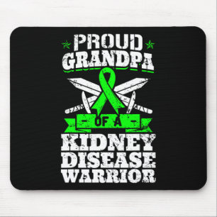 Alfombrilla De Ratón Abuelo De Un Guerrero De La Enfermedad Renal