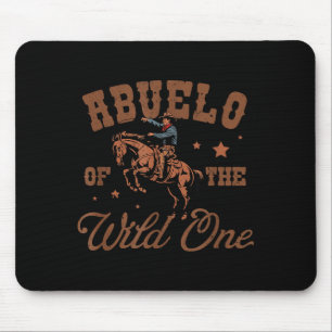 Alfombrilla De Ratón Abuelo Del Salvaje Uno Fiesta de Rodeo Occidental