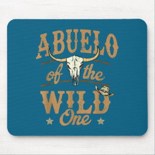 Alfombrilla De Ratón Abuelo del Salvaje Uno Fiesta de Rodeo Occidental