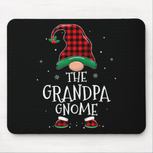 Alfombrilla De Ratón Abuelo Gnome Xmas Familia Navidades de Plaid