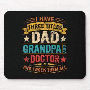 Alfombrilla De Ratón Abuelo médico Para Hombres Médico Funny Padre Da