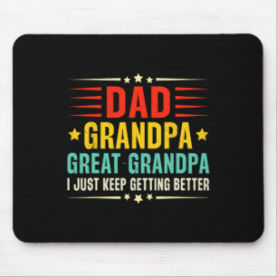 Alfombrilla De Ratón Abuelo Retro Vintage Papá Bisabuelo Cool Padre