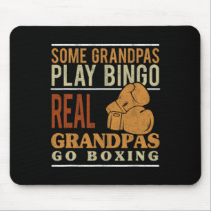 Alfombrilla De Ratón Abuelo Va Boxeador Kickboxer Kickboxing