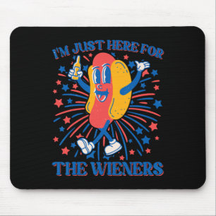 Alfombrilla De Ratón Acá Para Los Wieners Perro Caliente Gracioso 4 De 