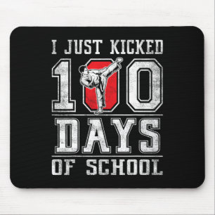 Alfombrilla De Ratón Acabo de Patear 100 Días De Escuela Karate Feliz 1