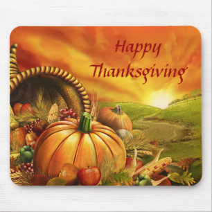 Alfombrilla De Ratón Acción de gracias feliz 2 Mousepad