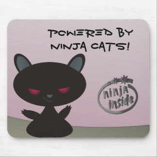 Alfombrilla De Ratón ¡Accionado por los gatos de Ninja dentro!
