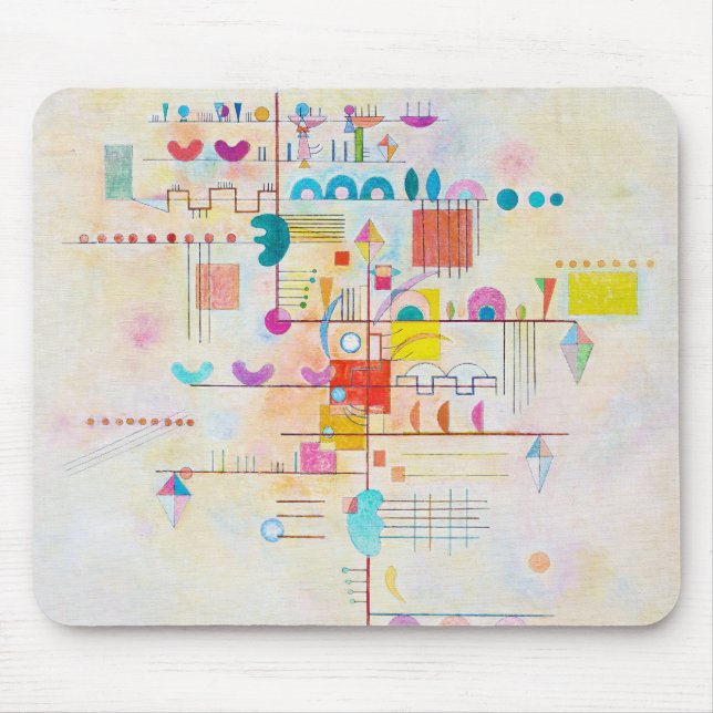 Alfombrilla De Ratón Acento suave, Wassily Kandinsky (Frente)