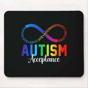 Alfombrilla De Ratón Aceptación de conciencia sobre autismo Símbolo inf