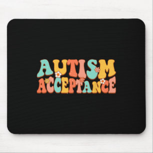 Alfombrilla De Ratón Aceptación de la conciencia del autismo Groovy Ret