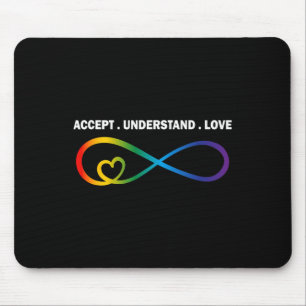 Alfombrilla De Ratón Aceptar Comprender amor Neurodiversidad Autopista 