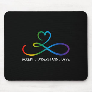 Alfombrilla De Ratón Aceptar Comprender amor Neurodiversidad Autopista 