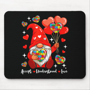 Alfombrilla De Ratón Aceptar Entender Corazones De San Valentín Diseño 
