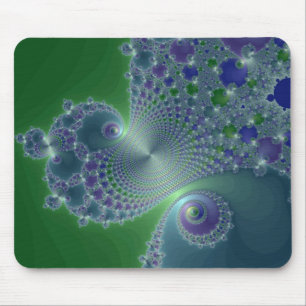 Alfombrilla De Ratón Acero azul - Mousepad fractal