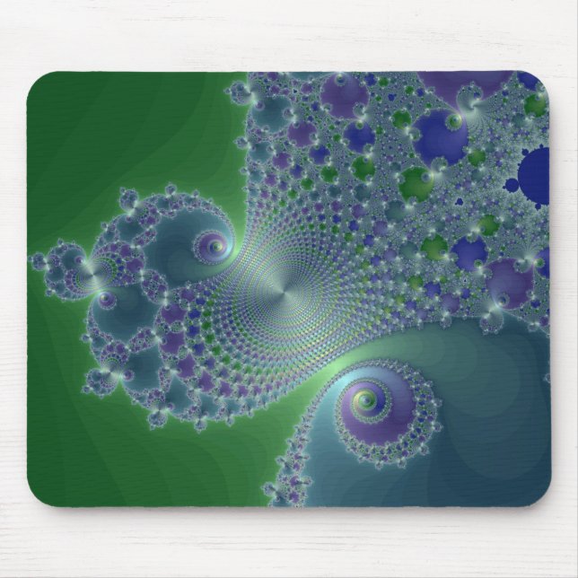 Alfombrilla De Ratón Acero azul - Mousepad fractal (Frente)