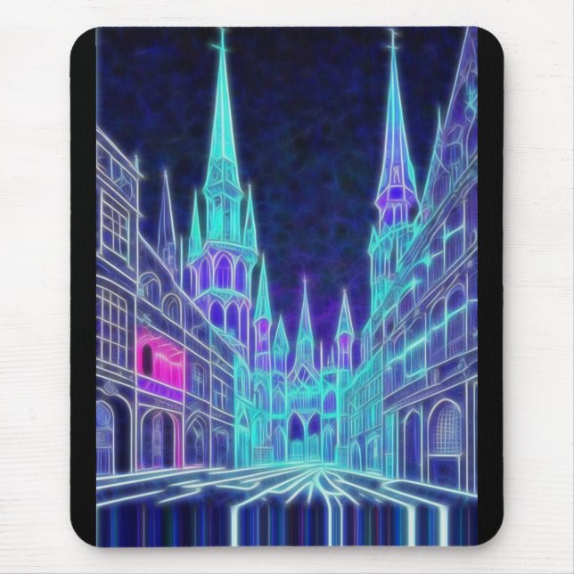 Alfombrilla De Ratón Acrópolis en curva (Frente)