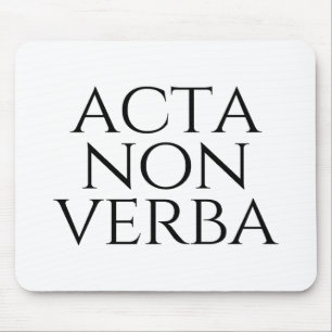 Alfombrilla De Ratón Acta Non Verba