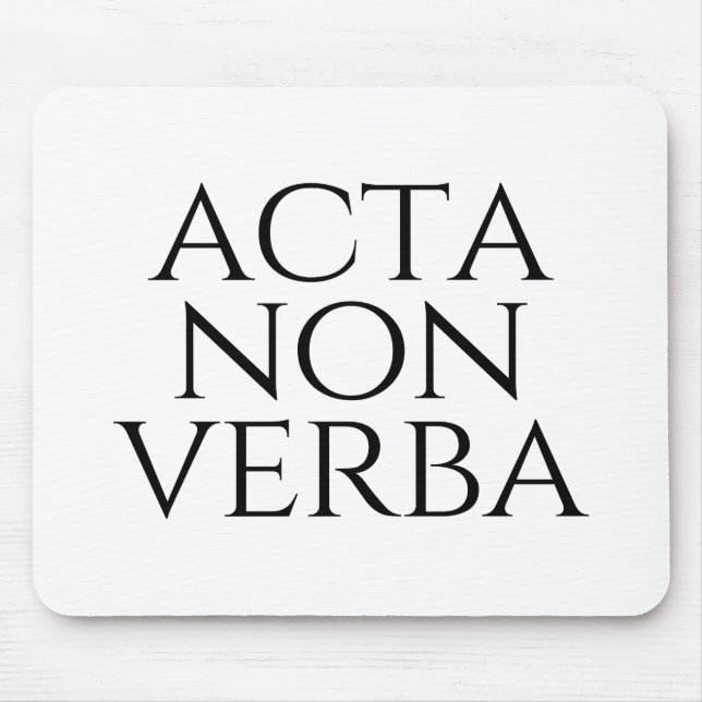 Alfombrilla De Ratón Acta Non Verba (Frente)