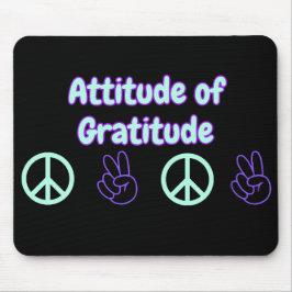 Alfombrilla De Ratón Actitud de Gratitude Mouse Pad Sober Life