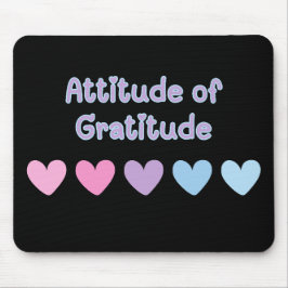 Alfombrilla De Ratón Actitud de Gratitude Mouse Pad Sober Life