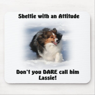 Alfombrilla De Ratón Actitud Mousepad de Sheltie