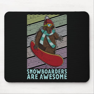 Alfombrilla De Ratón Actividad competitiva del Snowboard Skip Snowboard