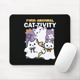 Alfombrilla De Ratón Actividad purranormal para gatos - Diseño de gatos