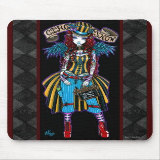 Alfombrilla De Ratón Acto secundario Mousepad del tatuaje del circo de