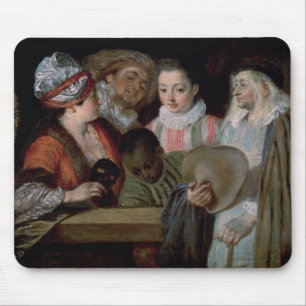 Alfombrilla De Ratón Actores del teatro Francais, c.1714-15