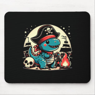Alfombrilla De Ratón actuación de pirata dinosaurio freebooter pirata d