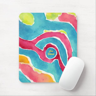 Alfombrilla De Ratón Acuarela abstracta
