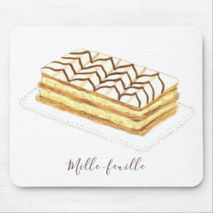Alfombrilla De Ratón Acuarela de bollería de Mille-feuille