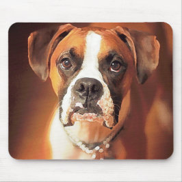 Alfombrilla De Ratón Acuarela de Boxer